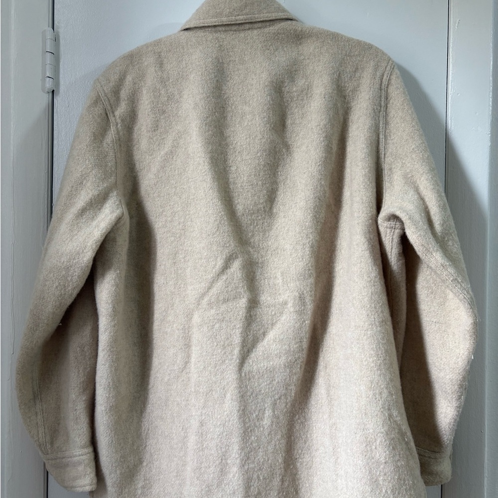 Beige Wool Shacket - Picture 3 of 3